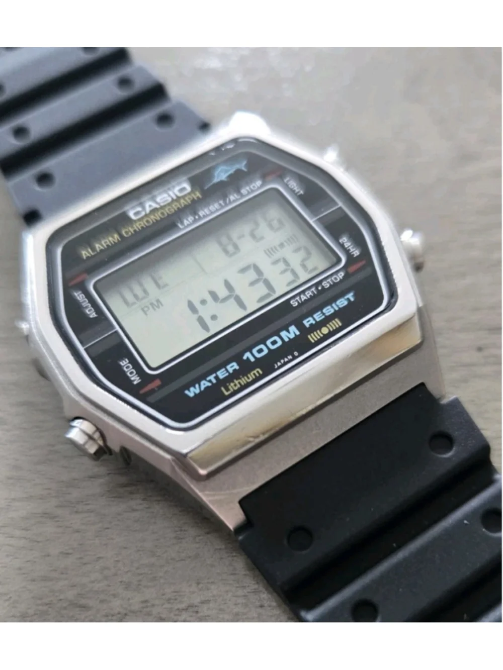 Rare Vintage Casio W-750 Men's Digital LCD Watch 1980s Great Must See Retro!!!